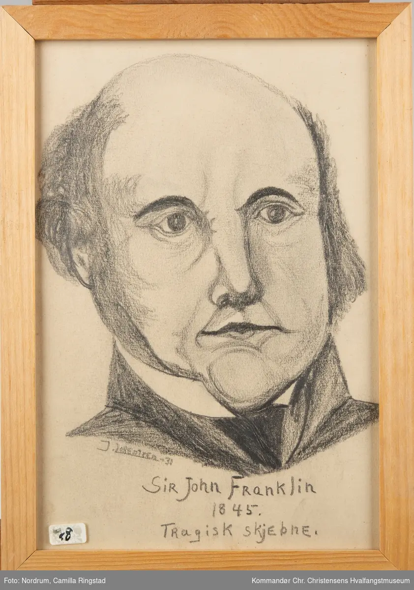 Portrett av Sir John Franklin. 