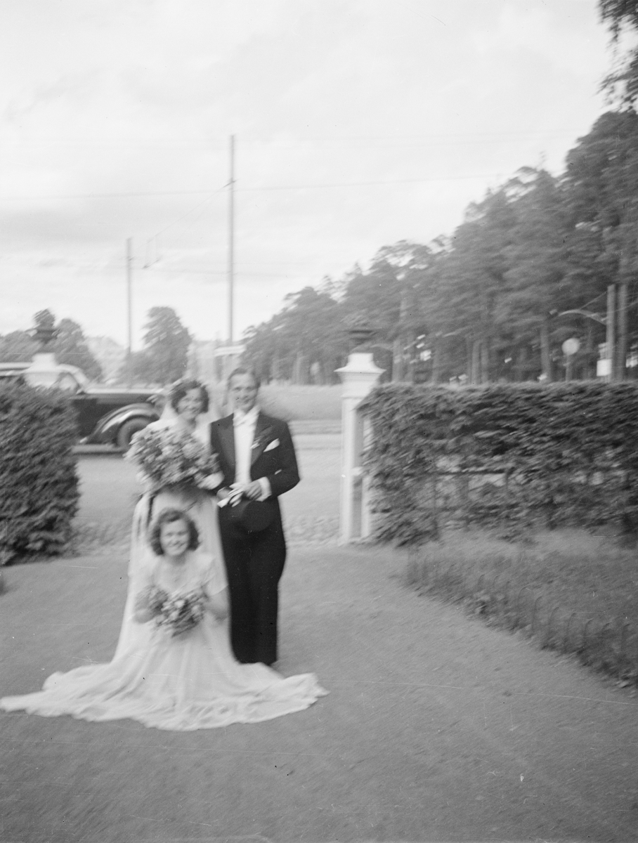 Birger Öberg, bröllop, Uppsala 1954