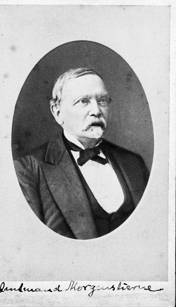 Amtmand Morgenstierne (1814 - 1888). Heile namnet hans var: Vilheilm Hermann Ludvig von Munthe af Morgenstierne.