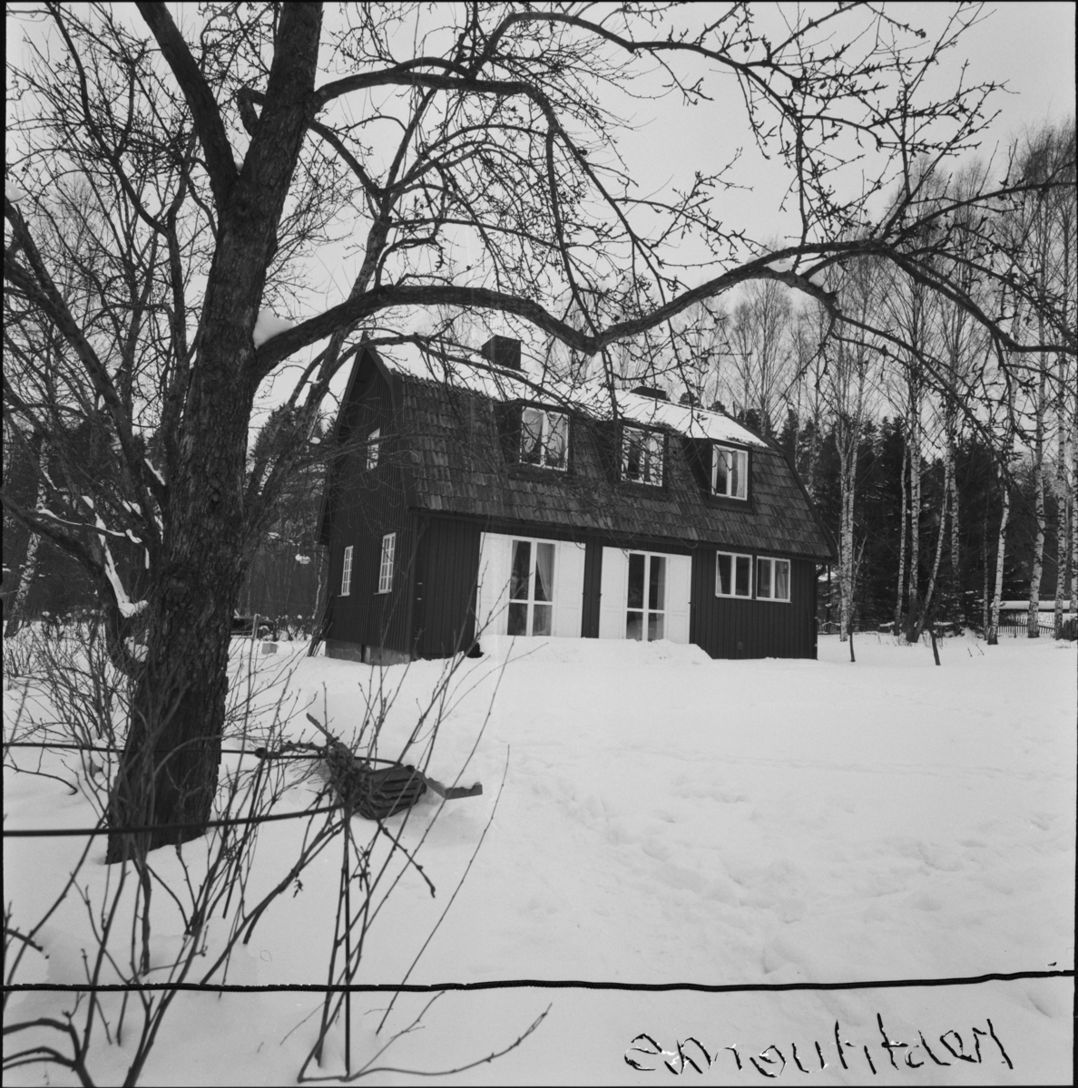 villa Ahlgren
Exteriör, trävilla i snölandskap.