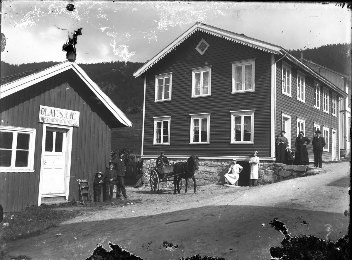 Fotosamling etter Øystein O. Kaasa. (1877-1923). Olaf S. Lie Kjødforretning i Kvitseid.
Kaasa ble født i Bø i Telemark på husmannsplassen Kåsa under Vreim. Han gikk først i lære som møbelsnekker, forsøkte seg senere som anleggsarbeider og startet etterhvert Solberg Fotoatelie i Seljord, (1901-1923). Giftet seg i 1920 med Sigrid Pettersen fra Stavern. Han ble av mange kalt "Telemarksfotografen".
Kaasa fikk to sønner Olav Fritjof (1921-1987) og Erling Hartmann f 1923. Olav Fritjof ble fotograf som sin far, og drev Solberg Foto i Staven 1949, Sarpsborg 1954 og Larvik fra 1960. Hans sønn igjen John Petter Solberg drev firmaet frem til 1990.