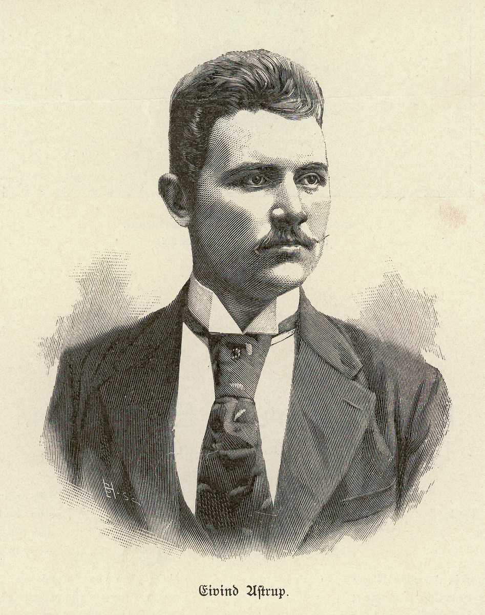 Eivind Astrup [xylografi] Oslo Museum / DigitaltMuseum