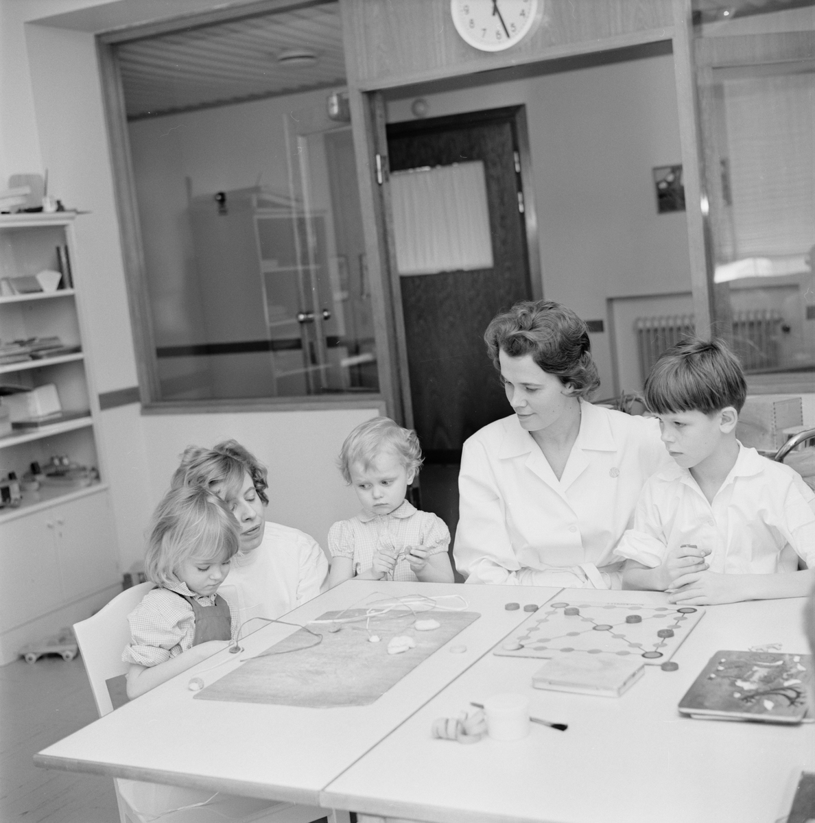 Akademiska sjukhuset, barn, Uppsala, februari 1962