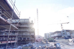 Oslo: Rikshospitalet, det nye under bygging. 10. juni 1996