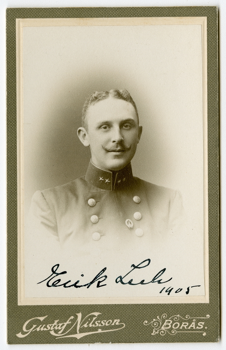 Porträtt av Erik Johannes Zeeh, löjtnant vid Värmlands regemente I 22.
