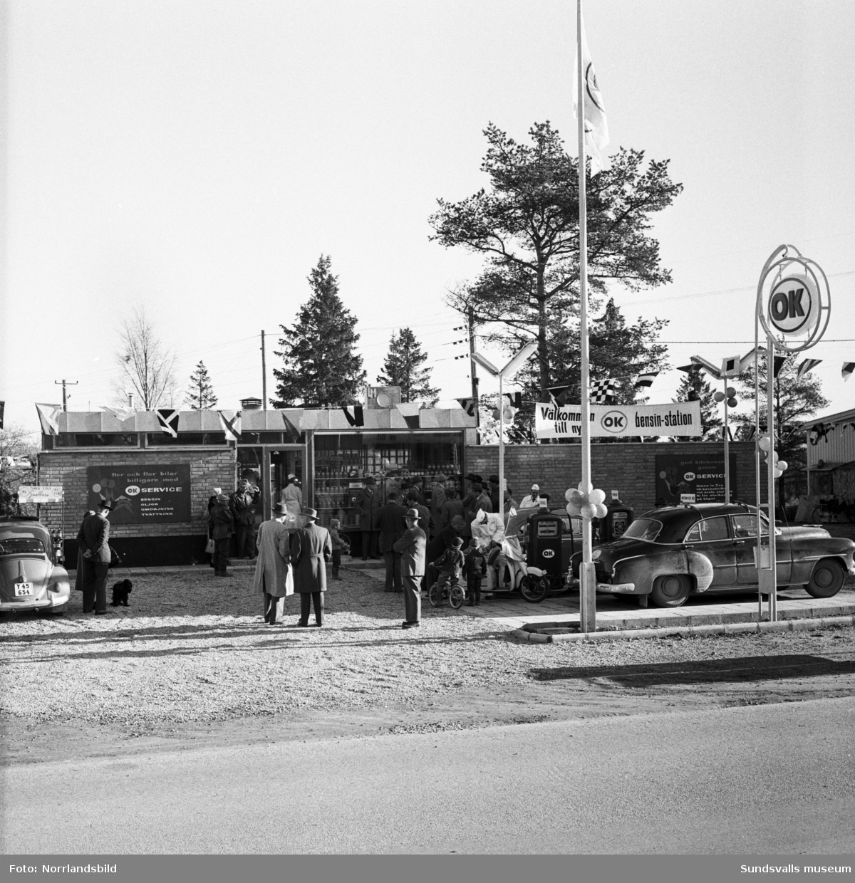 Invigning av OK bensinstation på Hagavägen.