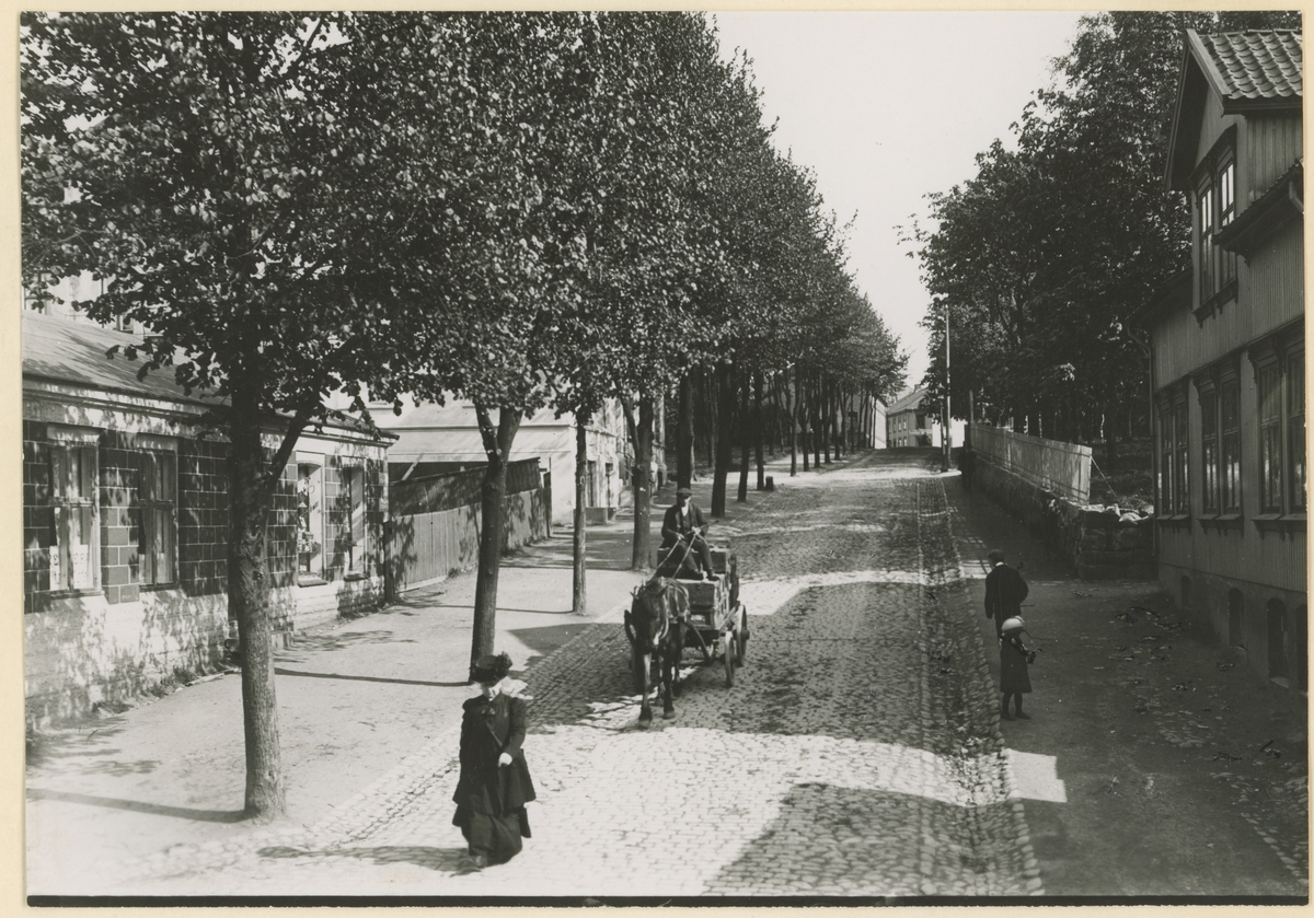 Samuelsbakken, senere Posthusbakken, Fleischers gate. 