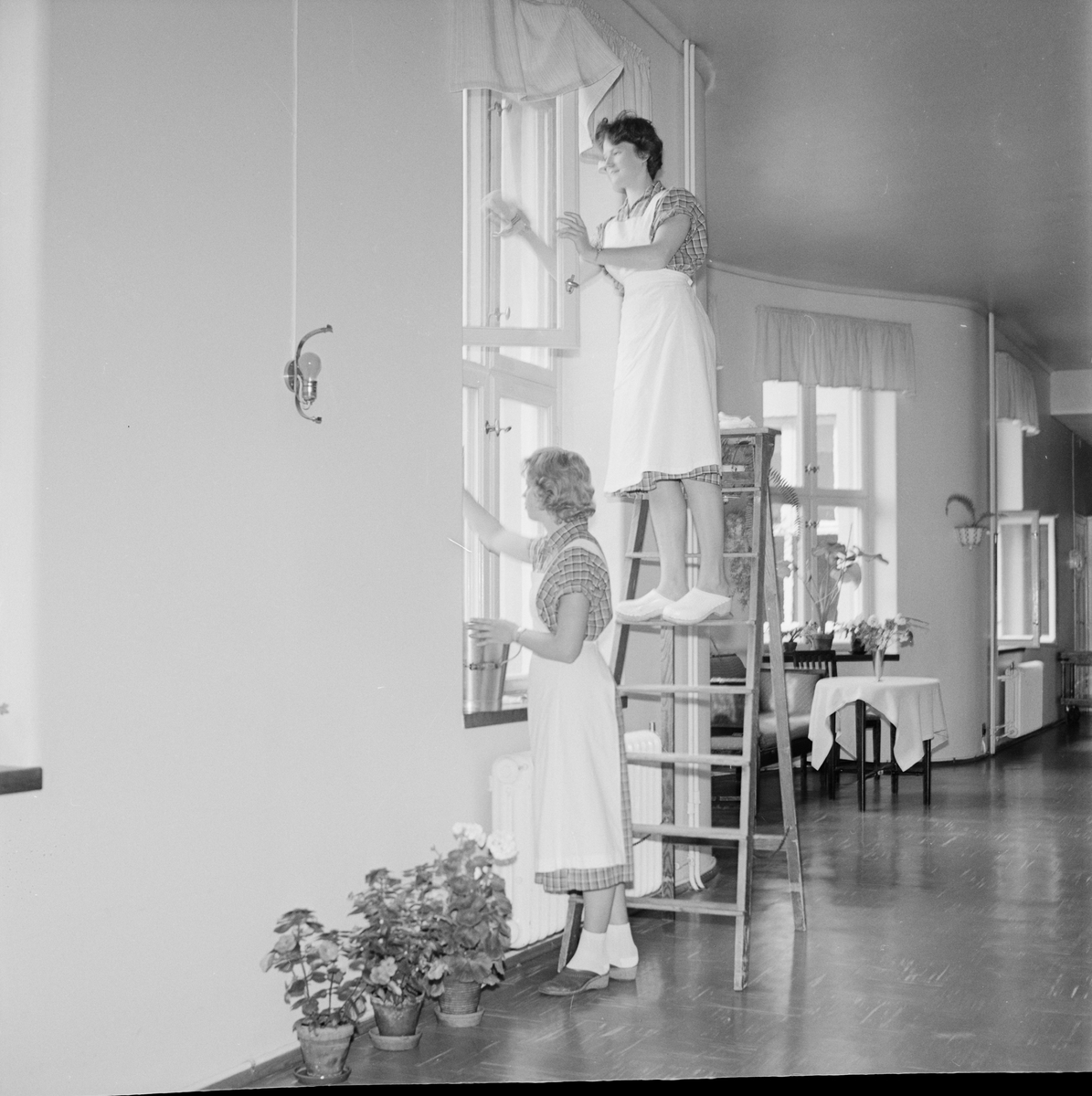 Akademiska sjukhuset i sommarberedskap, Uppsala, juli 1960