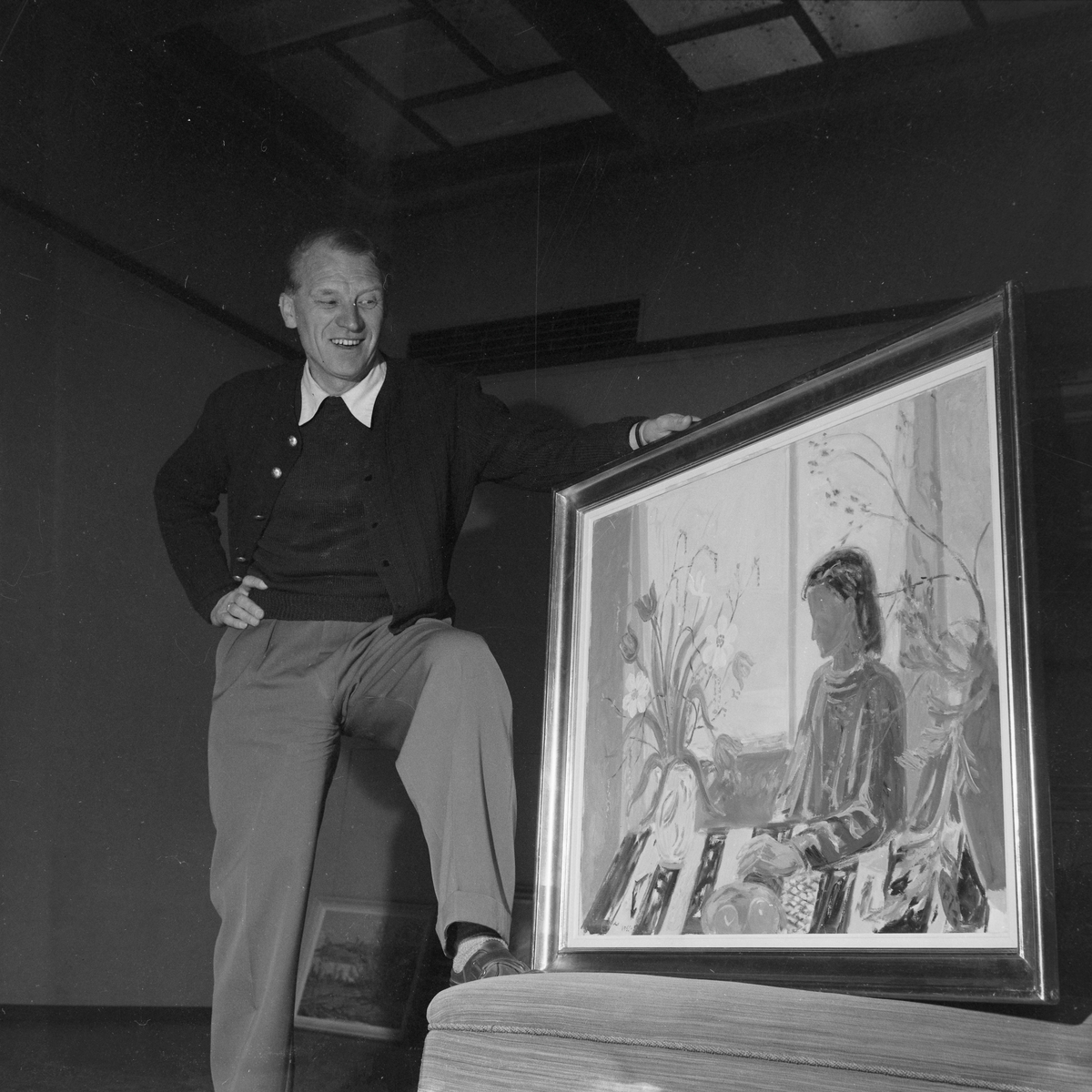 Utstilling av bilder av Ole Mæhle og maleri av Wilhelm Lundstrøm i Trondhjems Kunstforening