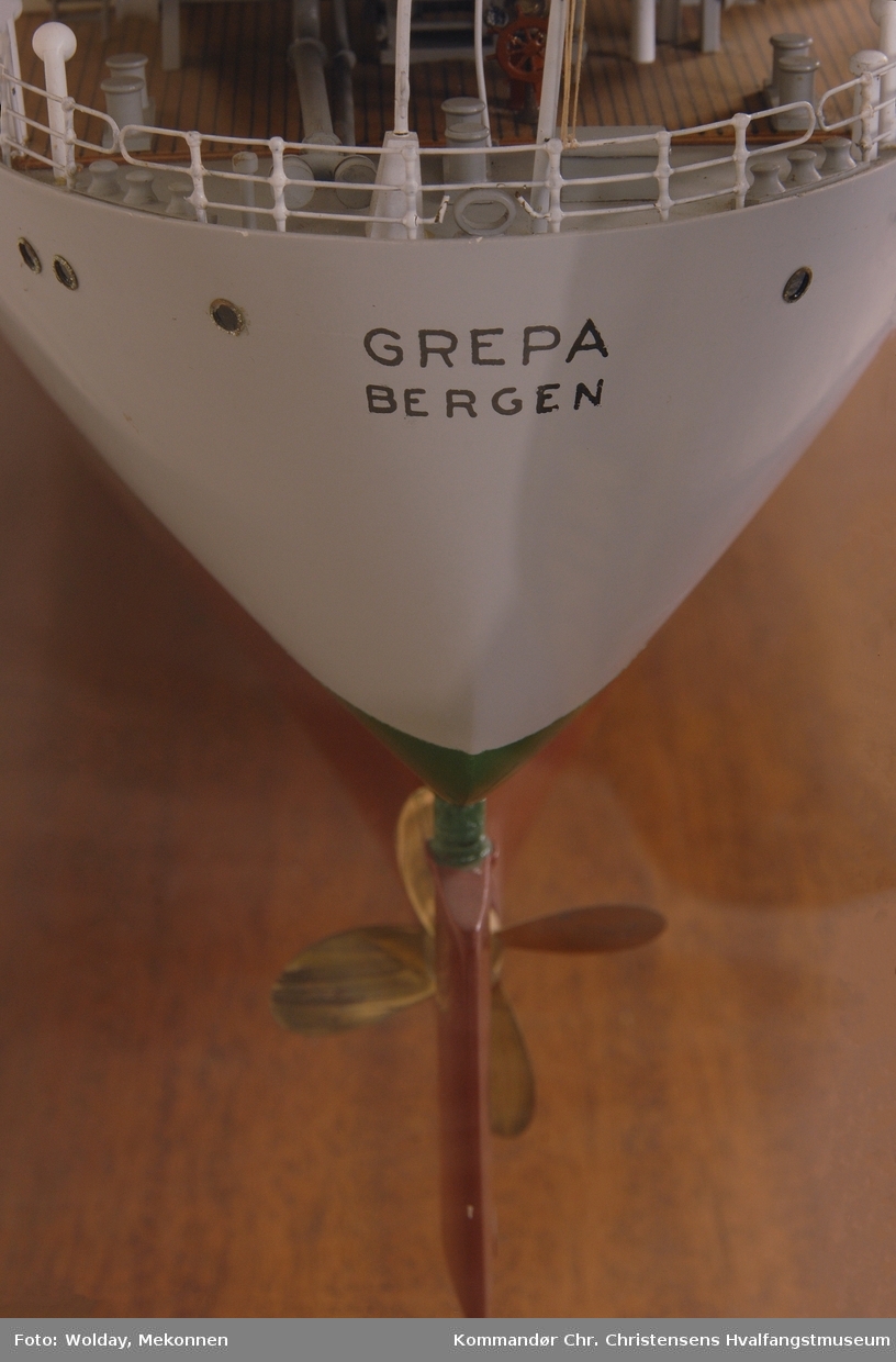 Modell av skipet M/T GREPA