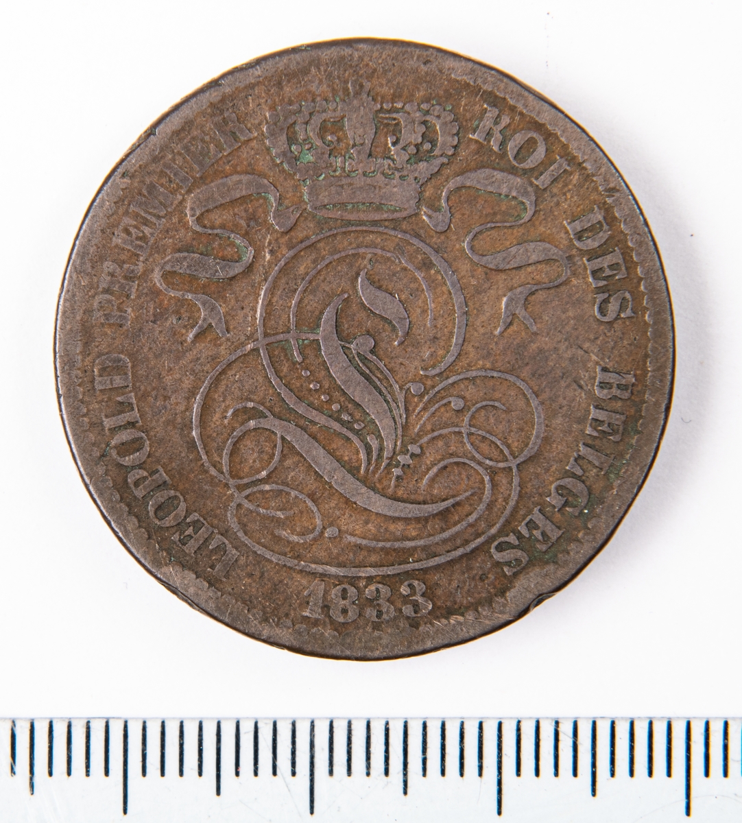 Mynt, Belgien, 1833, 10 Centimes.