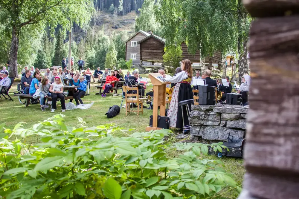 Folkemengde på tidlegare museumsstemne