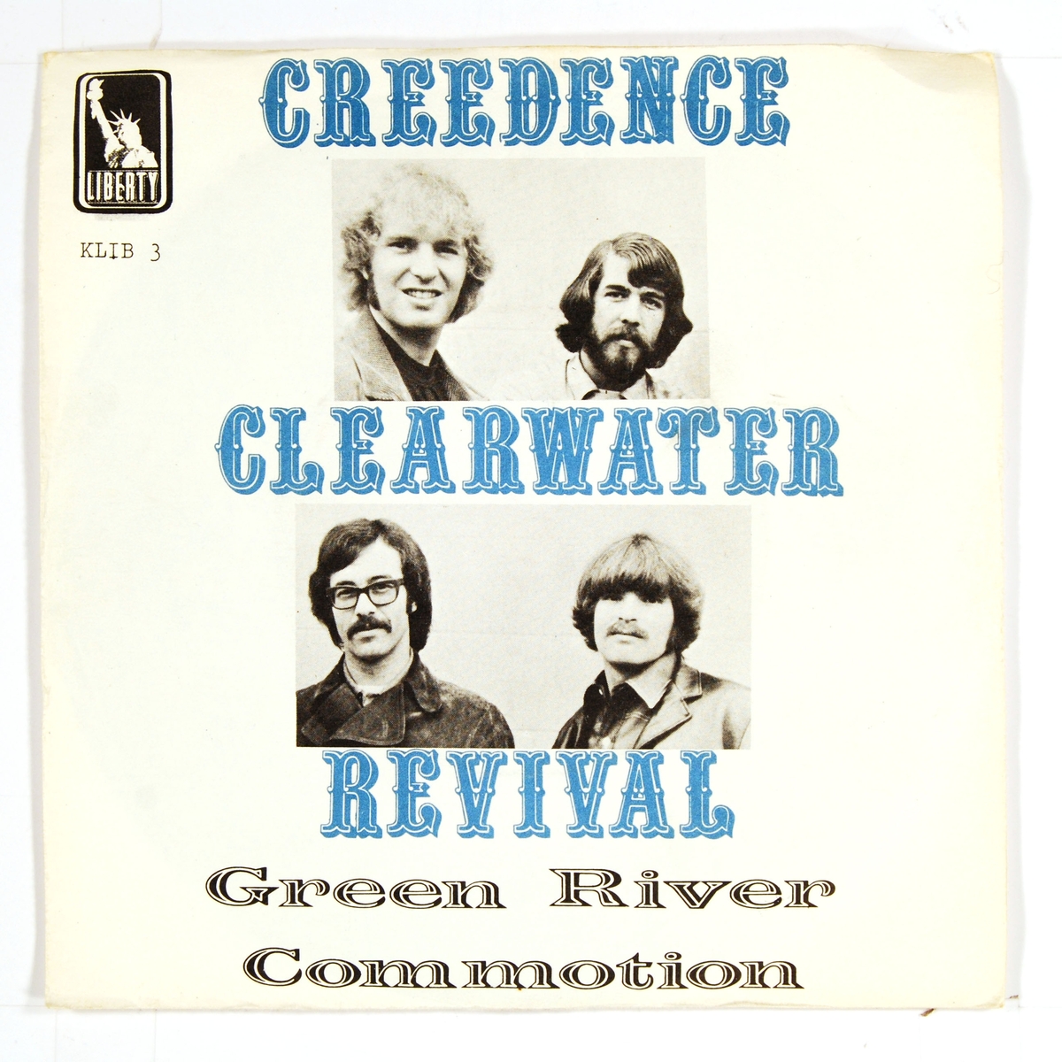 Bilde av bandmedlemmene i Creedence Clearwater Revival.