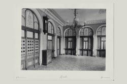 interiør, postkontor, 3007 Drammen, publikumshallen, spyttba