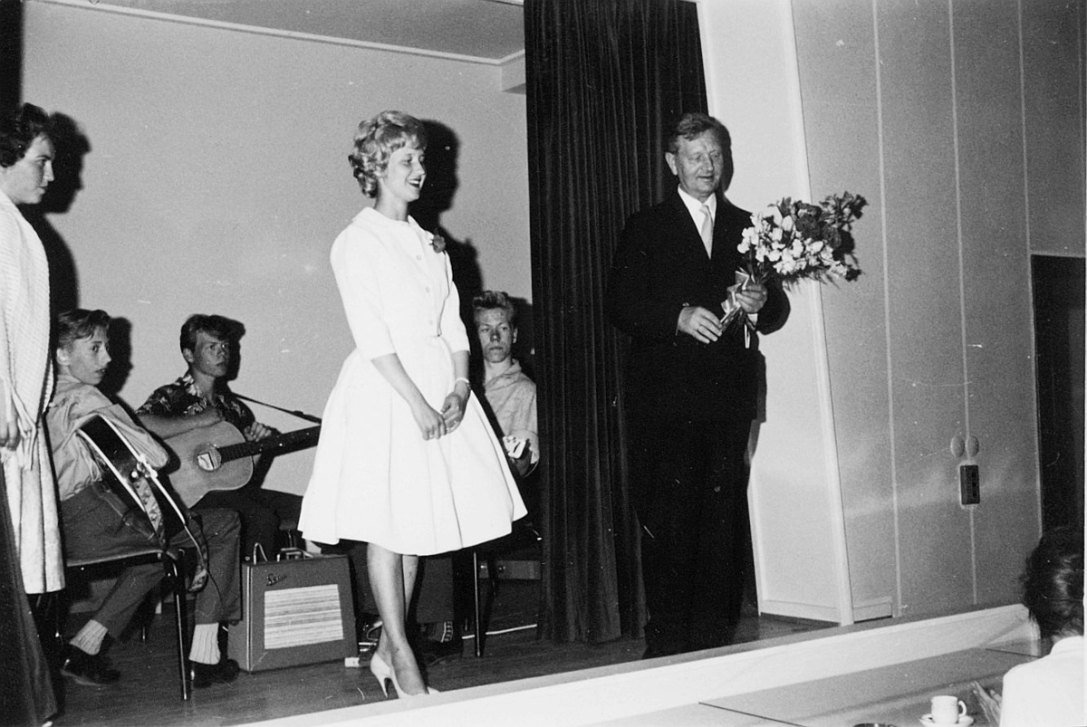 postskolen, assistentkurs, Oslo, eksamensfest, juni 1960, interiør