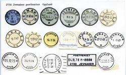 Stempelkatalog. 2730 Jjevnaker, Jevnaker kommune, Oppland