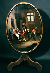 Oljemaleri på bordplate