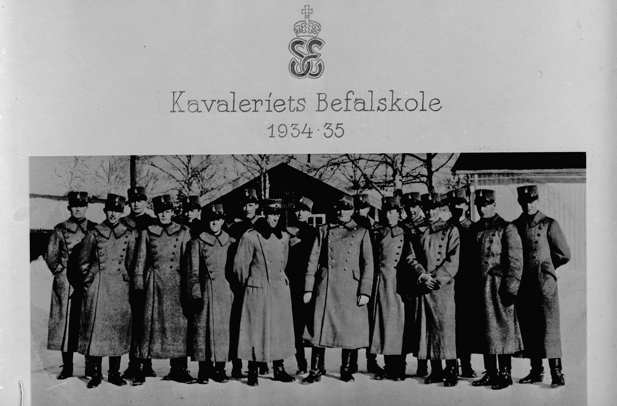 Kavaleriets befalsskole 1934 – 35.