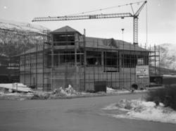 Nesset Sparebank under bygging.