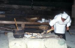 Olsok på Romsdalsmuseet i 1996. .Aktører fra Vistdal bondekv