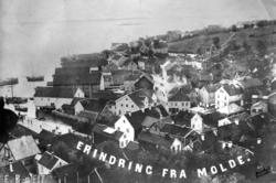 "Erindringer fra Molde"..Molde sentrum fotografert fra Kirke