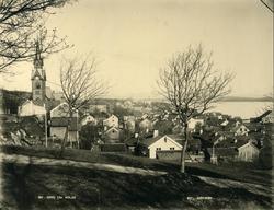 Molde by i panorama sett fra Vest..Bildet tatt fra øverst i 
