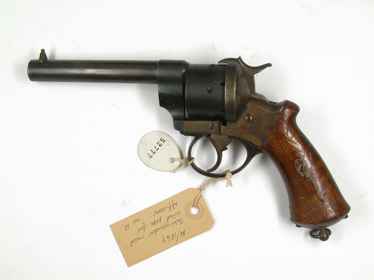 Revolver 11mm Lefaucheux M1864 selvsp.Rundt løp