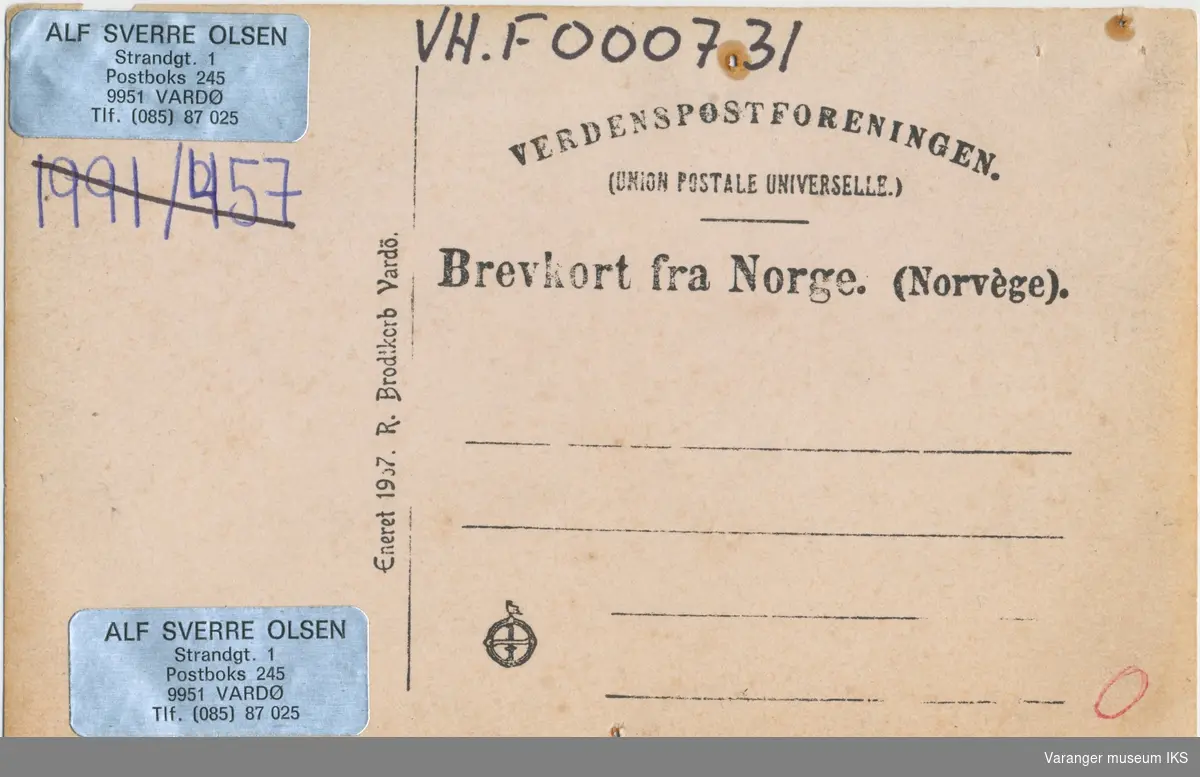 Postkort, kongebesøk 1907