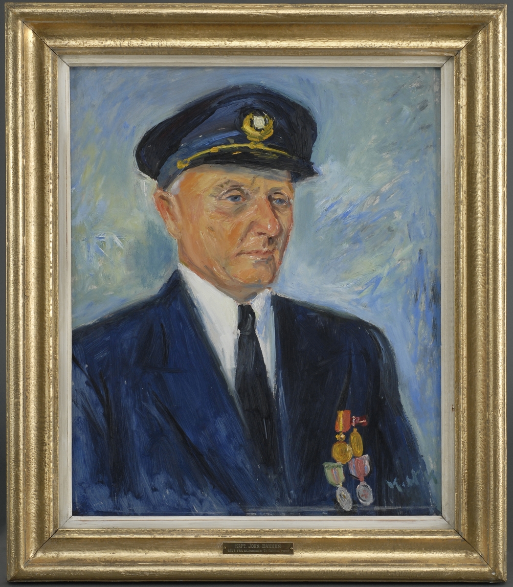 Portrett av kaptein John Bakken.