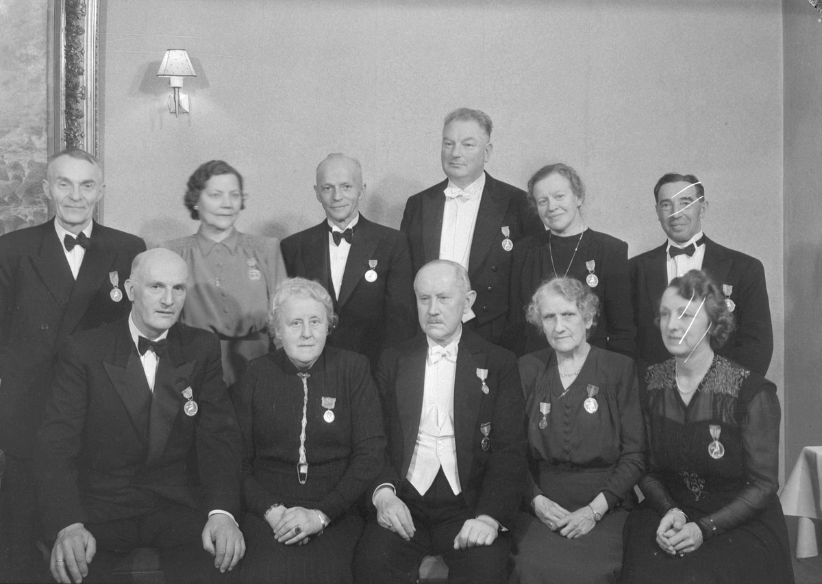 Medaljører ved firma A. Dahl & Co.s jubileum