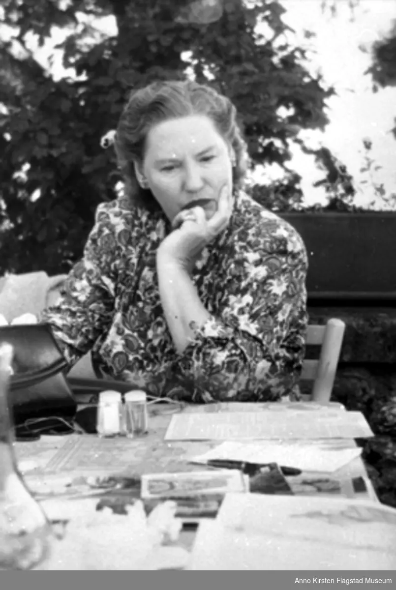 Festspillene i Salzburg 1949. Kirsten Flagstad.  Salzburger Festspiele 1949. Kirsten Flagstad. 