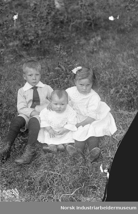 3 små barn fra Rognsjord i Gauset. 