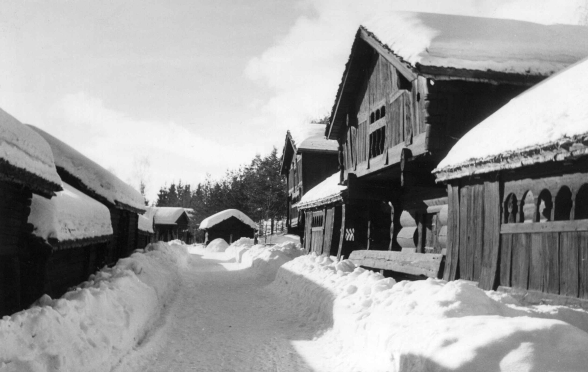 Setesdalstunet på Norsk folkemuseum, 1941.