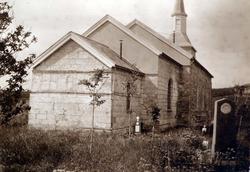 Alstahaug kirke, Alstahaug, Nordland. Fotografert 1905.