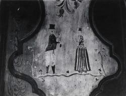 Detalj på skap, Vollen, Oppdal, Sør-Trøndelag. Fotografert 1