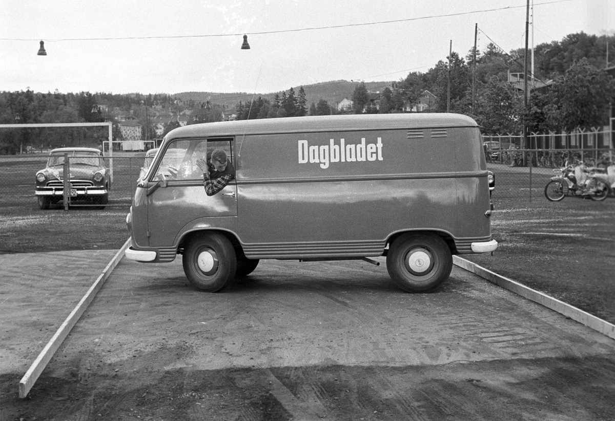 Serie. Merkekjøring i Dagbladet
Fotografert 1959.