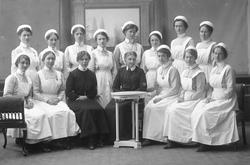 Gruppe, sykepleieelever.