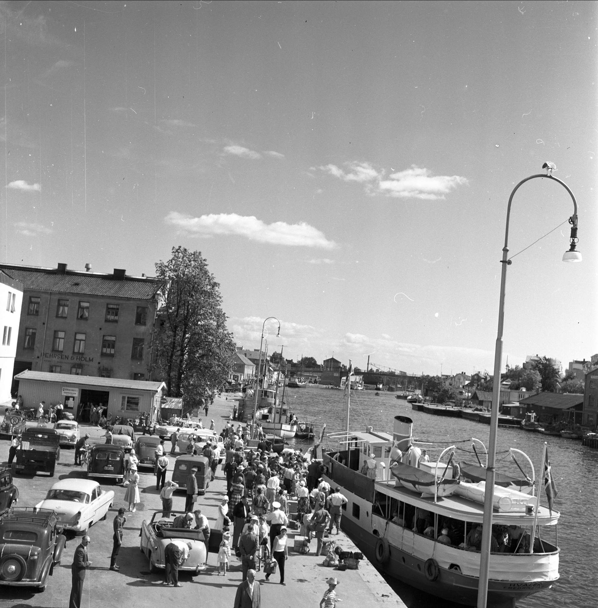 Hvalerbåten ved kai i Fredrikstad, 08.07.1958.