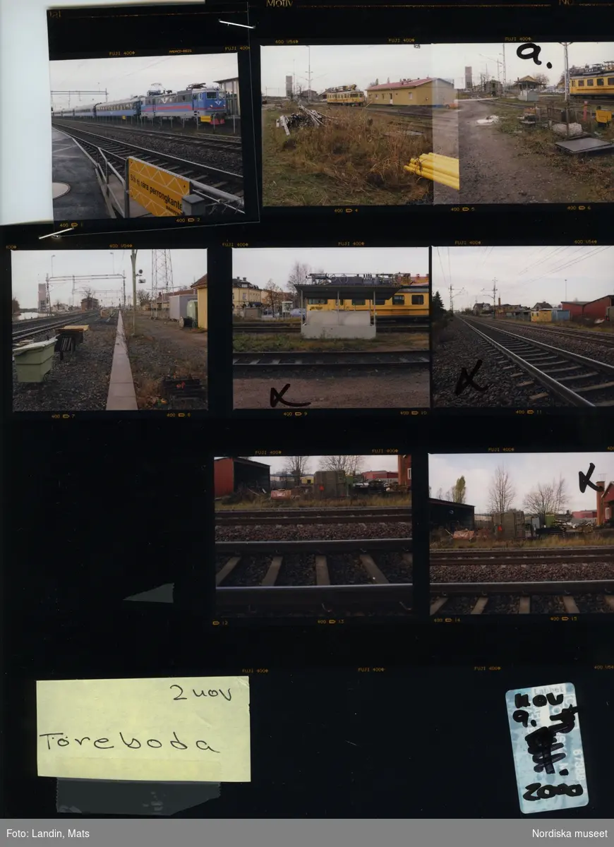 Töreboda,  industrispår, industri, Järnväg. år 2000