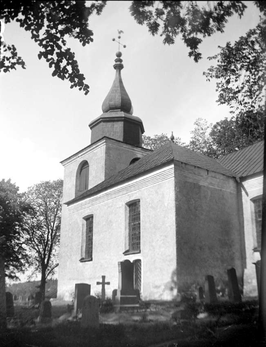 Östra Ryds kyrka, Östra Ryds socken, Uppland, augusti 1924