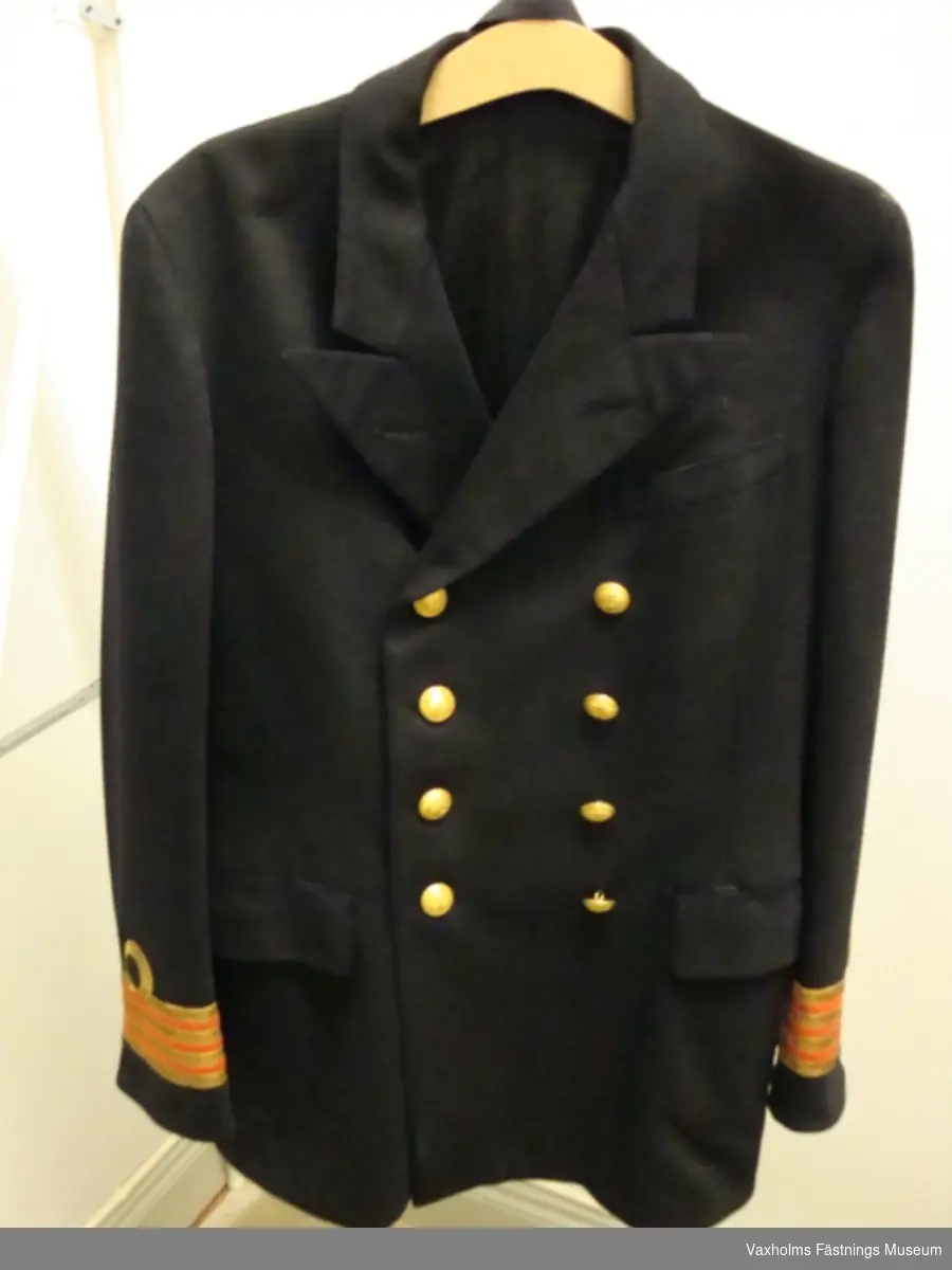 Kavaj, kläde, m/FL med kapten av första gradens gradebeteckning (marinläkare)