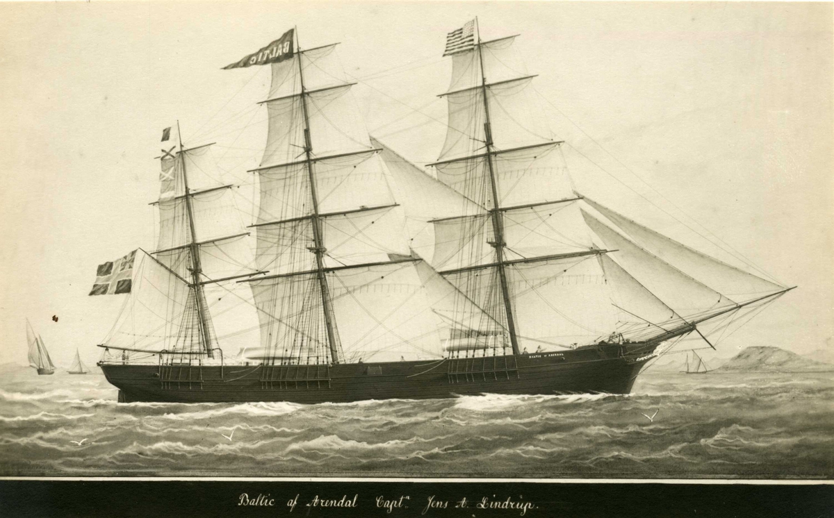 Bark 'Baltic' (b. 1857, Roligheten på Tromøy, Arendal)