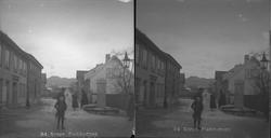 Flekkefjord, gateparti med vannpost