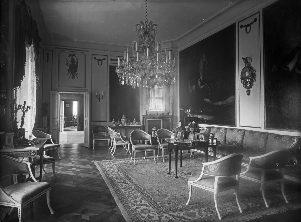 Stora salongen, Grönsöö slott, Grönsö, Kungs-Husby socken, Uppland