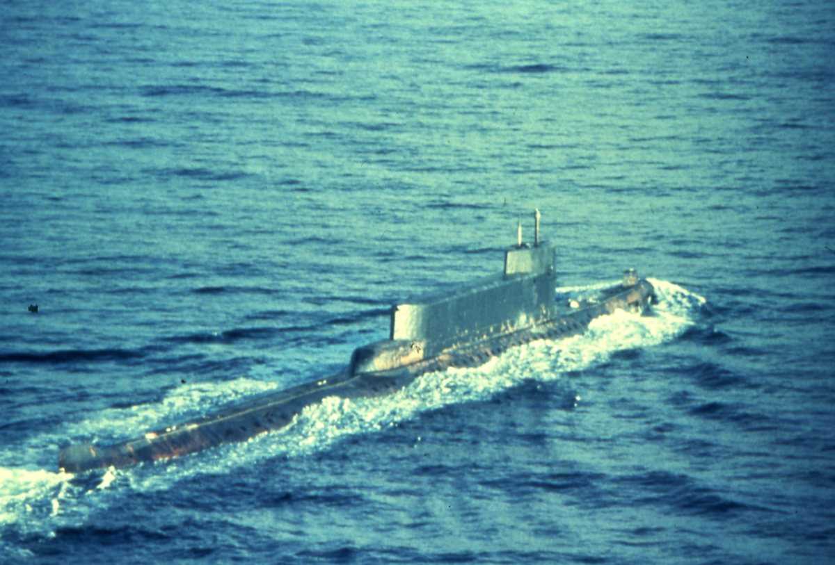 Russisk ubåt av Hotel III - klassen.