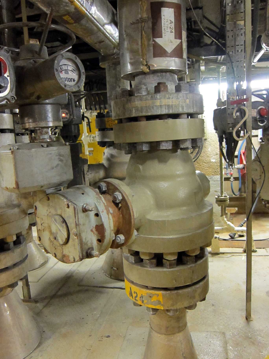 M3 well manifold room rør til tog 2. Norsk Oljemuseum