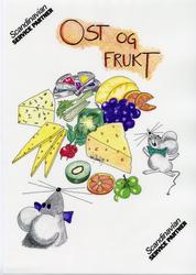 Illustrert aftenmeny fra Statfjordfeltet.

"Ost og frukt"