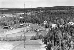 Burås i Eidsberg, flyfoto fra 27. mai 1957.