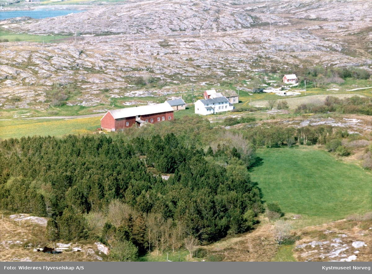 Flyfoto fra Sjåenget på Vågøya i Vikna kommune