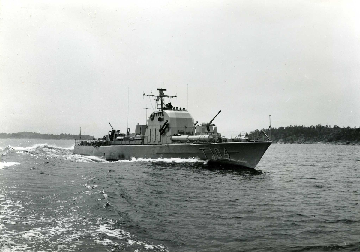 Motortorpedbåten Pollux (T 104) år 1956.